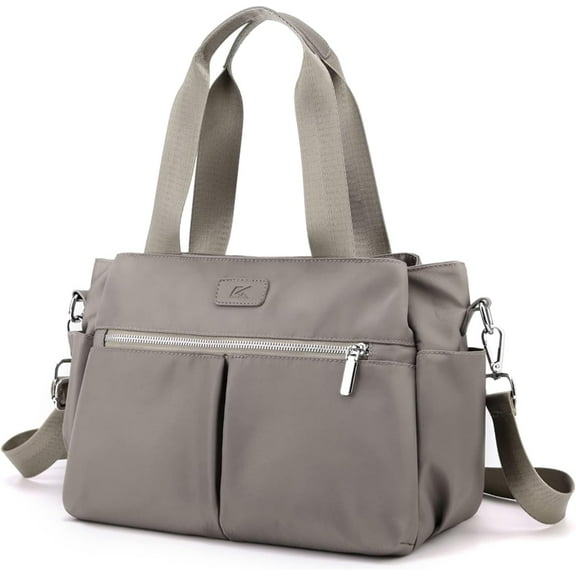 Hobo Handbags Light Nylon Crossbody Bag for Women, Multi Compartment Tote Purse Bags