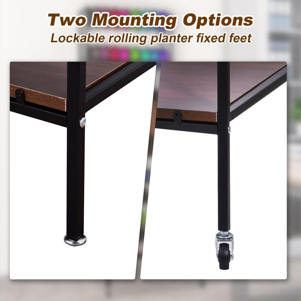 3D Printer Stand, Mobile Printer Stand with Wheels, Heavy Duty 3D Printer Table Stand with Filament Storage Rac for Garage Office Workshop, Printing Station