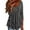Grey, variant on Women's Loose Fit Crew Neck Long Sleeve Top with Heart-Shaped Pleated Detail, Soft Breathable Casual Blouse for Summer Fashion, Daily Wear, Holiday Outings and Vacation Activities Grey XL