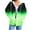 Green Sweatshirts for women _f, variant on safuny Womens Zip Up Hoodies Coats Long Sleeve Gradient Oversized Sweatshirts Jacket with Pockets Fall Fashion Clothes Green _f L