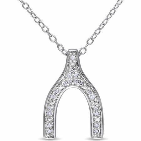 Miabella Diamond-Accent Diamond Sterling Silver Pendant