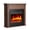 Walnut, variant on 36" Electric Fireplace TV Stand with 23 Inch Firebox, Slim Space with Remote for Small Apartment Bedroom Living Room