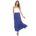 thumbnail image 4 of White Mark Women’s Soft Tiered Maxi Skirt, 4 of 6