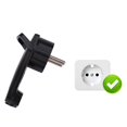 thumbnail image 3 of 4 Uds. Enchufe Schuko Plano en ÁNgulo Negro, Enchufe Schuko Plano 250 V (16 A), Enchufe Schuko, Enchufe Schuko Plano, Enchufe UE, 3 of 5