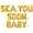 Gold, variant on Letter Balloons - SEA YOU SOON BABY 16" Inch Alphabet Letters Foil Mylar Balloon Baby Shower Party Banner (Blue)