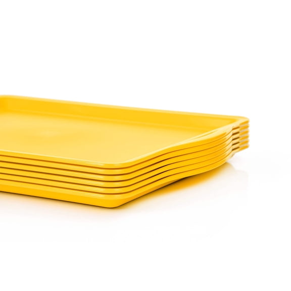 Unbreakable Durable Serving Tray - 6 Pack