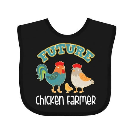 

Inktastic Future Chicken Farmer in Training Gift Baby Boy or Baby Girl Bib