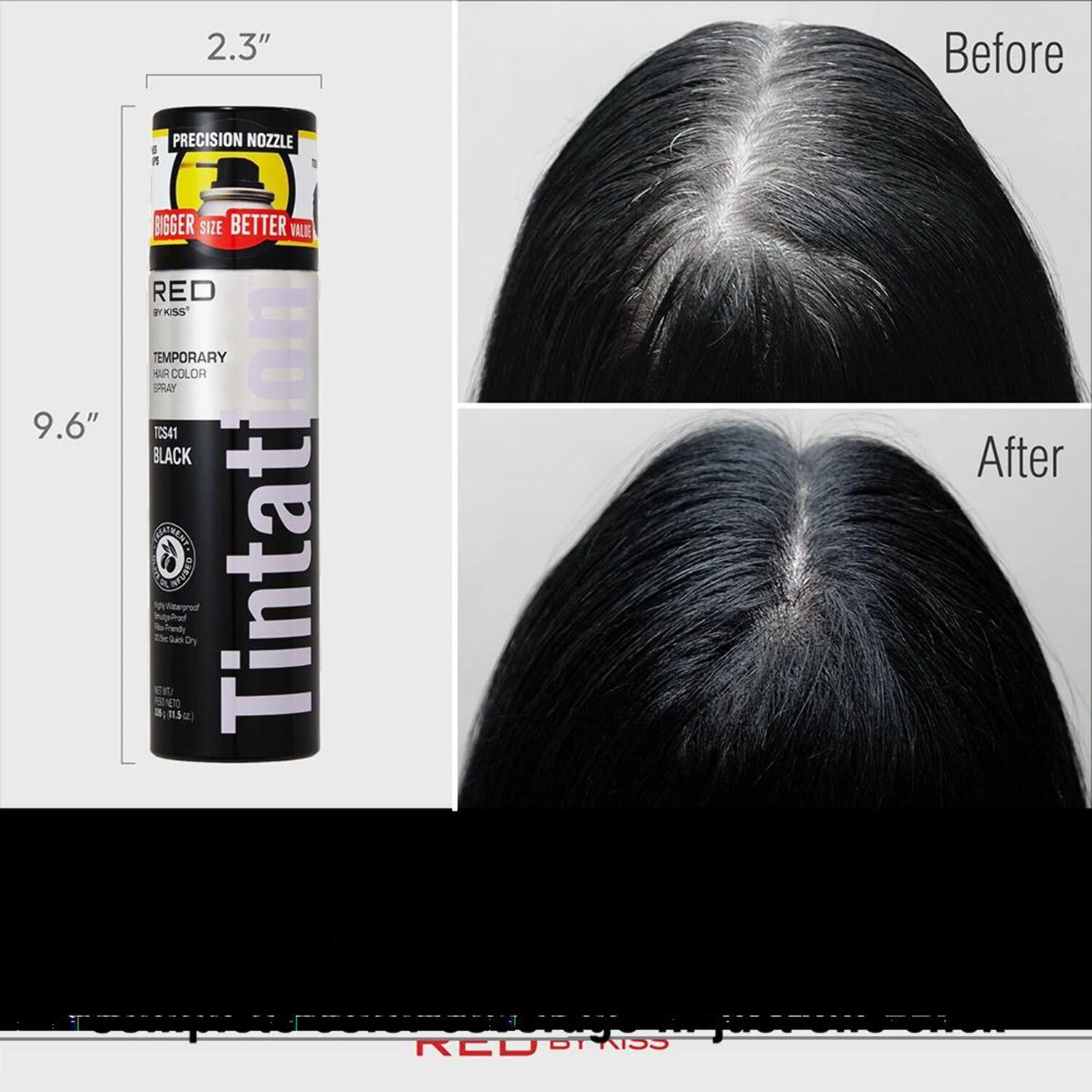Tintation Temporary Hair Color Root Touch Up Color Spray X- Large (11.5oz) 4X Larger Than Regular Size