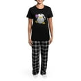 thumbnail image 4 of CafePress - Penguin Bride Women's Dark Pajamas - Women's Short Sleeve Print T-Shirt and Pants Dark Cotton Pajama Set, 4 of 7