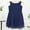 A Navy Blue, variant on renvena Kids Princess Wedding Pageant Party Flower Girls Dress Knotted Waist Chiffon Ball Gown
