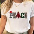 thumbnail image 1 of Camisetas estampadas de Papá Noel para mujer, camiseta de Navidad y Año Nuevo de los años 90, ropa femenina, Tops estampados, camiseta gráfica de dibujos animados a la moda para mujer, 1 of 5