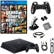 PlayStation 4 Pro 1TB Console With GTAV & 8 in 1 Kit