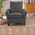 thumbnail image 5 of Soscana Sectional Sofa Set with Storage Ottoman and Accent Chair,Living Room 3 Seat L Shaped Couch and Single Chair Armchair,Living Room Furniture Set for Home Apartment Office Studio, 5 of 8