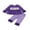 Purple, variant on RUINIXCW Toddler Baby Girl Halloween Outfit Fall Clothes Cute Ghost Pumpkin Embroidery Long Sleeve Babydddoll Shirt Top and Ruffle Plaid Pants 2Pcs Set