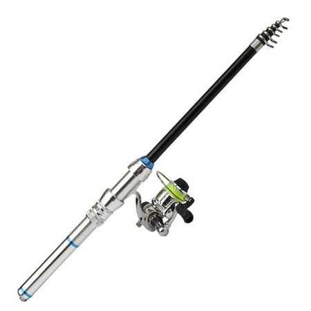 1.5M Fishing Rod and Spinning Fishing Reel Combo Detachable Rock Fishing Pole Fishing Combo