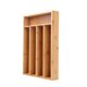 thumbnail image 1 of Organizador de Bambú para Utensilios de Cocina con 5 Divisiones, 36x25.8x4.8 cm, Ideal para Mantener Todo en Orden y Ahorrar Espacio en Cajones Estándar., 1 of 6
