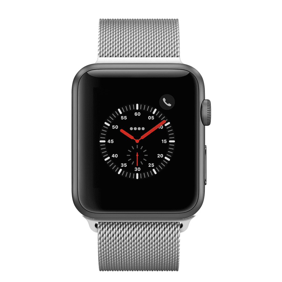 Apple Apple Watch Series 2 42mm Wifi Space Gray With Silver Milanese Loop Scratch Dent Walmart Com Walmart Com