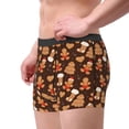 thumbnail image 2 of Uemuo Christmas Gingerbread Cookies Pattern Men's Boxer Briefs,Trunk Anti-Chafing,Comfortable, Durable, and Stylish Underwear-Medium, 2 of 9