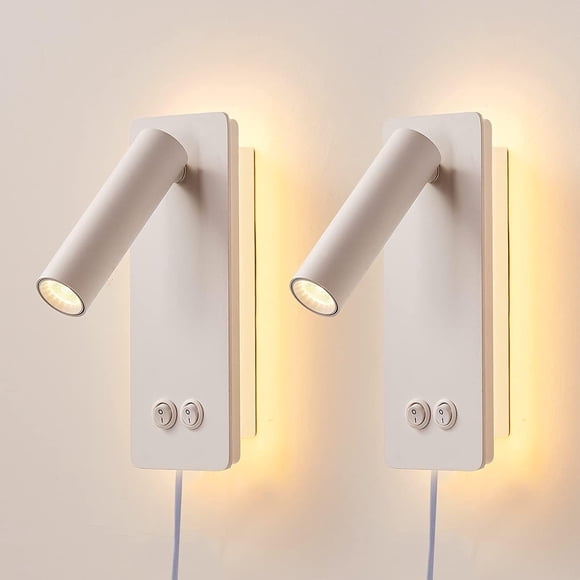Set de aplique de pared LED para lectura de cabecera MOLUOLA LIGHTING