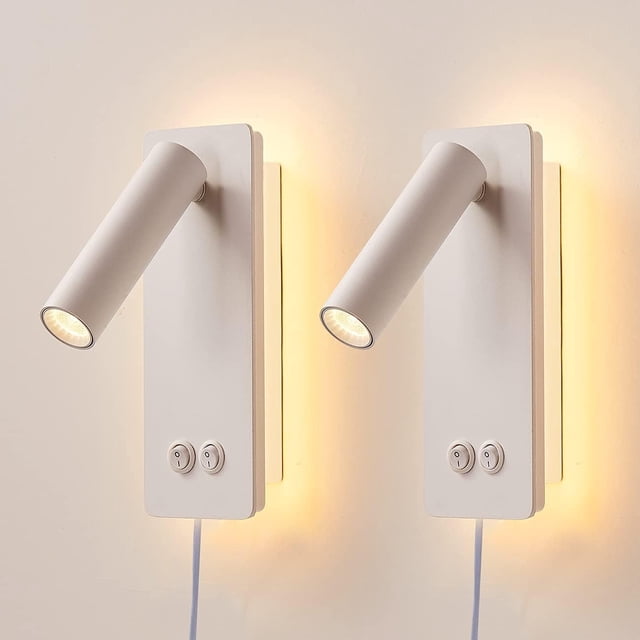 Set de aplique de pared LED para lectura de cabecera MOLUOLA LIGHTING