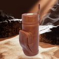 thumbnail image 3 of BKRE Leather Cedar Round Functional Storage For Enthusiasts Perfect For Lovers, 3 of 6