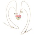 thumbnail image 2 of Colorful Heart Shaped Matching Necklaces for Couples Elegant Jewelry for Valentines, Anniversaries, and Special Occasions, 2 of 5