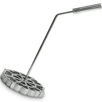 Bunuelos Mold with Handle, 4.7-Inch Cast Aluminum Rosette Iron Set, Molde Para Buñuelos