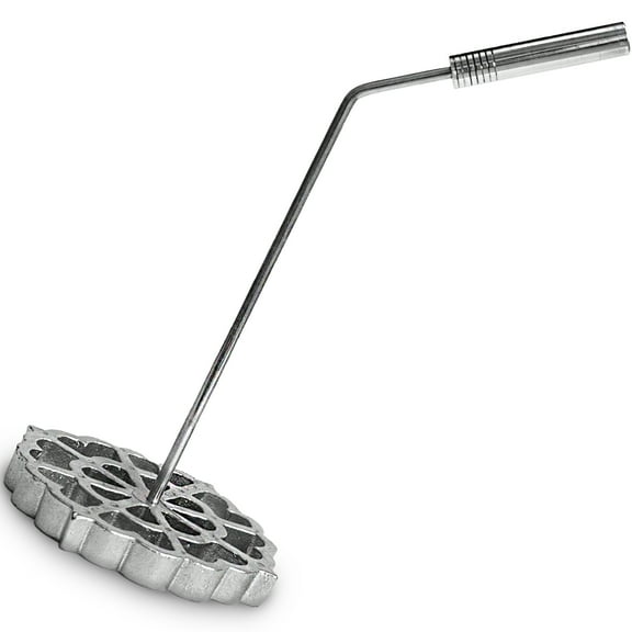 Bunuelos Mold with Handle, 4.7-Inch Cast Aluminum Rosette Iron Set, Molde Para Buñuelos