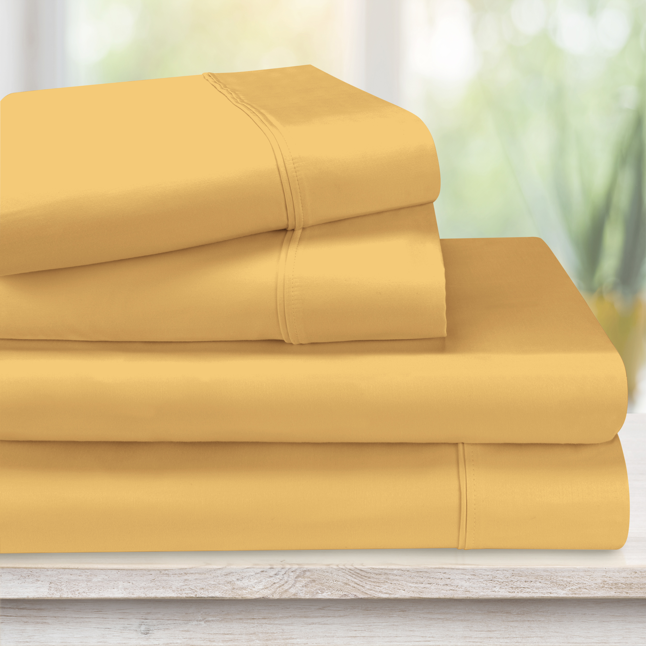 Superior Egyptian Cotton Sheet Set, California King, Gold
