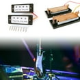 thumbnail image 2 of Mini Double Coil Pickup with Black Rings Mounting Accessories for Electric Bass, 2 of 8