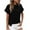 Black, variant on fatyb Summer Tops for Women Crewneck Short Sleeve Shirts Casual Loose Blouses Pullover Womens Tunic Tops