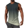thumbnail image 1 of JIUKE Débardeurs pour Hommes Entraînement Course Coupe Ample Dégradé de Couleur T-Shirts Légers Col Rond, 1 of 4