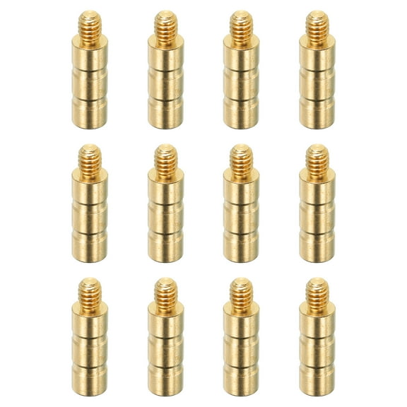 Uxcell 50 Grain Archery Arrow Brass Insert 16 Packs for 0.244" Carbon Arrows