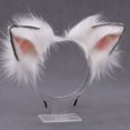 thumbnail image 2 of Enqiretly Wolf Ears Hair Hoop Stable Fixation Shapable Cosplay And Performances No Loose Thread Ears Headband red 1Set, 2 of 6