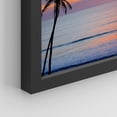 thumbnail image 5 of PixonSign Framed Wall Art Tropical Palm Tree Beach Ocean Sea Sunset Prints, Set of 4 Sea Landscape Wall Decors, Nature Wall Décor, Adhesive Canvas Poster, Modern Home Artwork - 11"x14" Black, 5 of 5