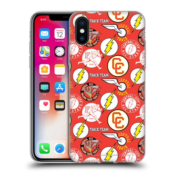Head Case Designs Officially Licensed The Flash DC Comics Fast Fashion Pattern Soft Gel Case Compatible with Apple iPhone X / iPhone XS