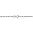 thumbnail image 3 of 925 Sterling Silver 1.4mm Twisted Serpentine Chain Necklace Pendant Charm, 3 of 9