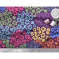 thumbnail image 3 of Soimoi Tissu en Rayonne Tissu à Imprimé Floral Artistique au Mètre 42 Pouces de Large, 3 of 3