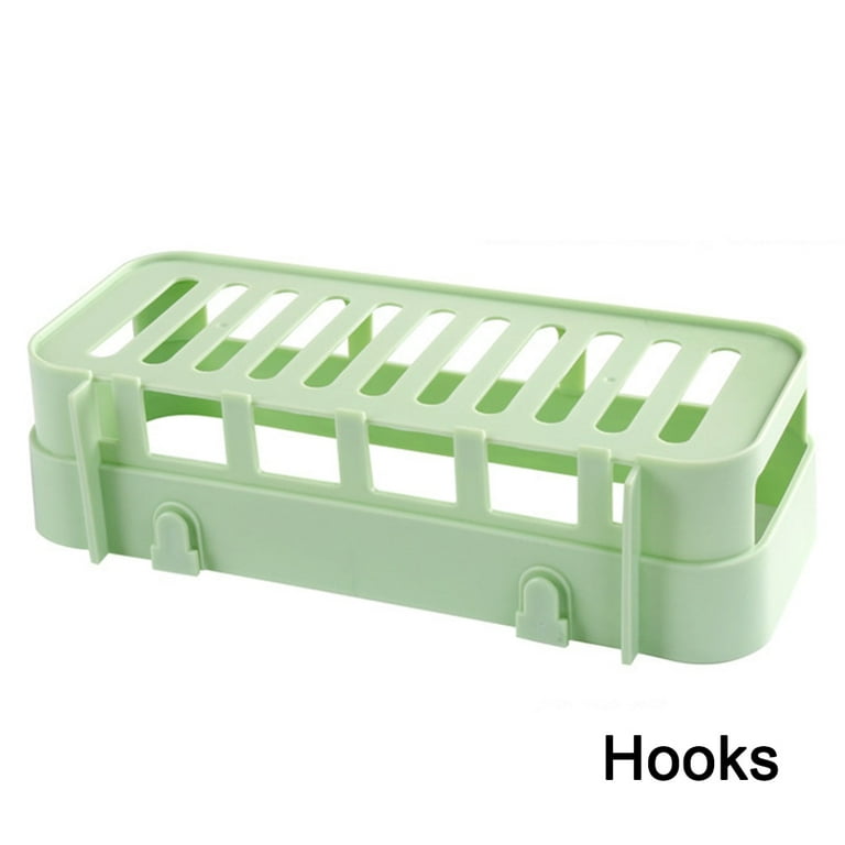 Adhesive Plastic Shower Caddy, for Angle and Straight Wall, Bathroom Storage  Organizer, Drill Free (Set of 2) (Green) 