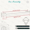 thumbnail image 2 of LANC 16 Inche Black Towel Bars for Bathroom Wall Mounted, Matte Black Bath Towel Racks Stainless Steel Total-18\u201d Towel Rails for Bathroom Kitchen Cabinet Towel Holder Hanger Rods, A8804MB-4P1, 2 of 8