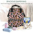 thumbnail image 5 of Pofeuu Leopard Print Diaper Bag Backpack, Multifunction Travel Pack Maternity Baby Changing Bags, Large Capacity, Waterproof, 5 of 6