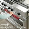 thumbnail image 3 of Coolnut 2PCS Christmas Red Flowers and Green Fir Refrigerator Door Handle Covers, ‎14"x 5.5"Handle Covers for Fridge and Microwave Oven,Keep Your Kitchen Appliance Clean from Smudges, Drips, Oil, 3 of 6