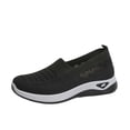 thumbnail image 3 of Women's Summer Mesh Breathable Sneakers Fashion Casual Lace Up Comfort Hollow Out Walking Running Shoes, 3 of 8