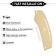 thumbnail image 6 of Unique Bargains Dash Cover Compatible for Hyundai Azera 2006-2011, Non-Slip Polyester Silicone Center Console Dashboard Cover Pad Carpet Beige, 6 of 6