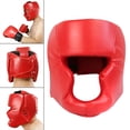 thumbnail image 3 of Boxeo Sparring Headgear Protección para la cabeza Mejillas Proteger la cabeza suave 58 a 66CM shamjiam Casco de boxeo, 3 of 9