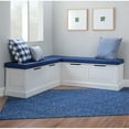 thumbnail image 4 of Linon 5 Piece Polyester Cushion/Pillow Set for Troyin Nook in Navy, 4 of 15