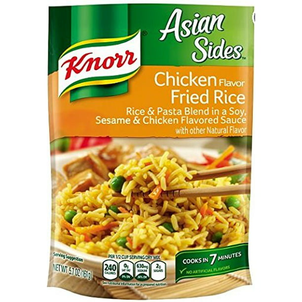Knorr Asian Sides Rice Side Dish, Chicken Fried Rice 5.7 oz (Package of 4)  - Walmart.com