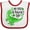 White and Red, variant on Inktastic My 1st St. Patrick's Day Green Dinosaur Boys or Girls Baby Bib