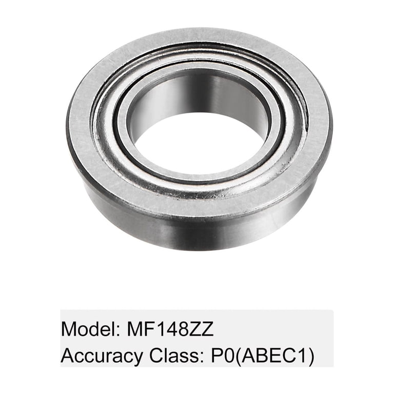 MF148ZZ Flanged Ball Bearing, 8x14x4mm Chrome Steel Double