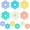 12 Pcs, variant on 12 Pcs Colorful Daisy Balloons,Daisy Birthday Party Decoration,Daisy Foil Balloon Flower Balloon for Girls Daisy Themed Party Baby Shower Wedding Groovy Boho Supplies